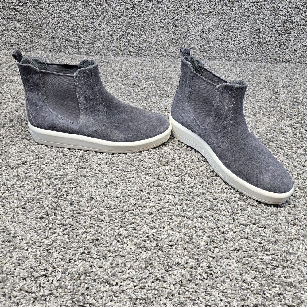 ECCO Women's Soft 9 II Chelsea Boots Size 10us/41eu Suede Gray